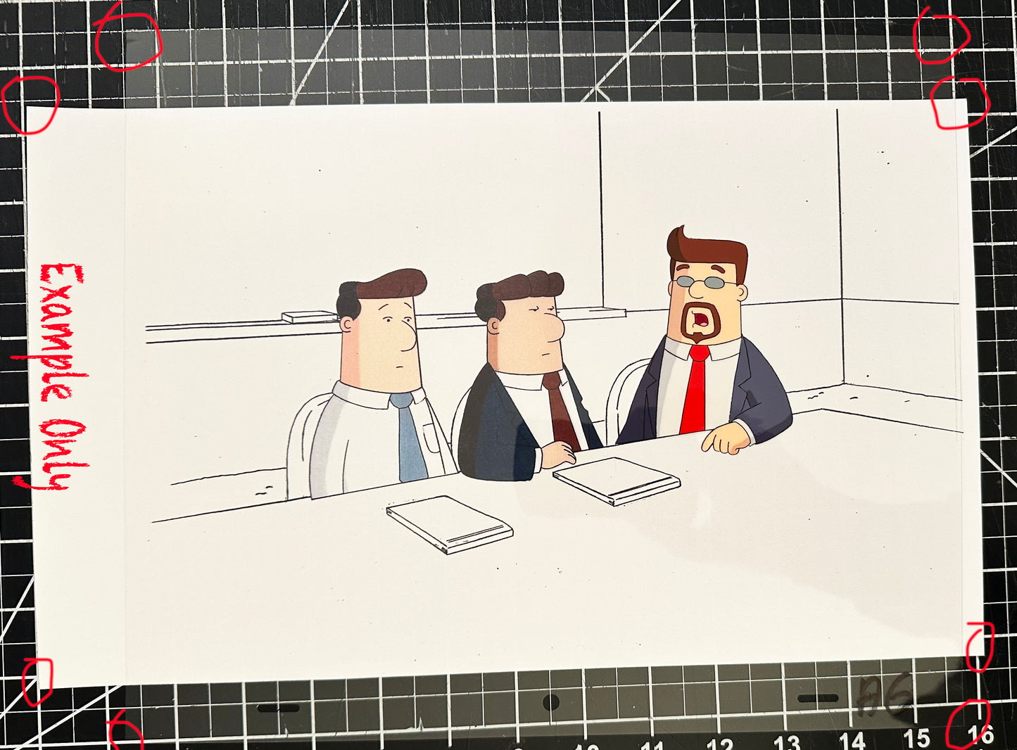 Dilbert Original Production Animation Cel and Drawing Scott Adams 1999-2000 A8 SEE BELOW