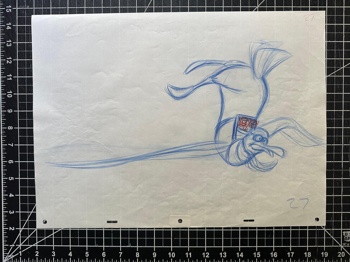 The Rescuers Down Under Wilber Bianca and Bernard 1990 Walt Disney Rough Production Drawing 27