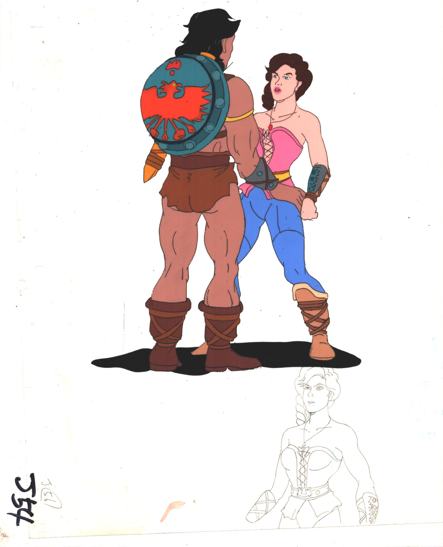 Conan The Adventurer Cartoon Production Animation Cel Sunbow Howard 1992-93 B-J-54
