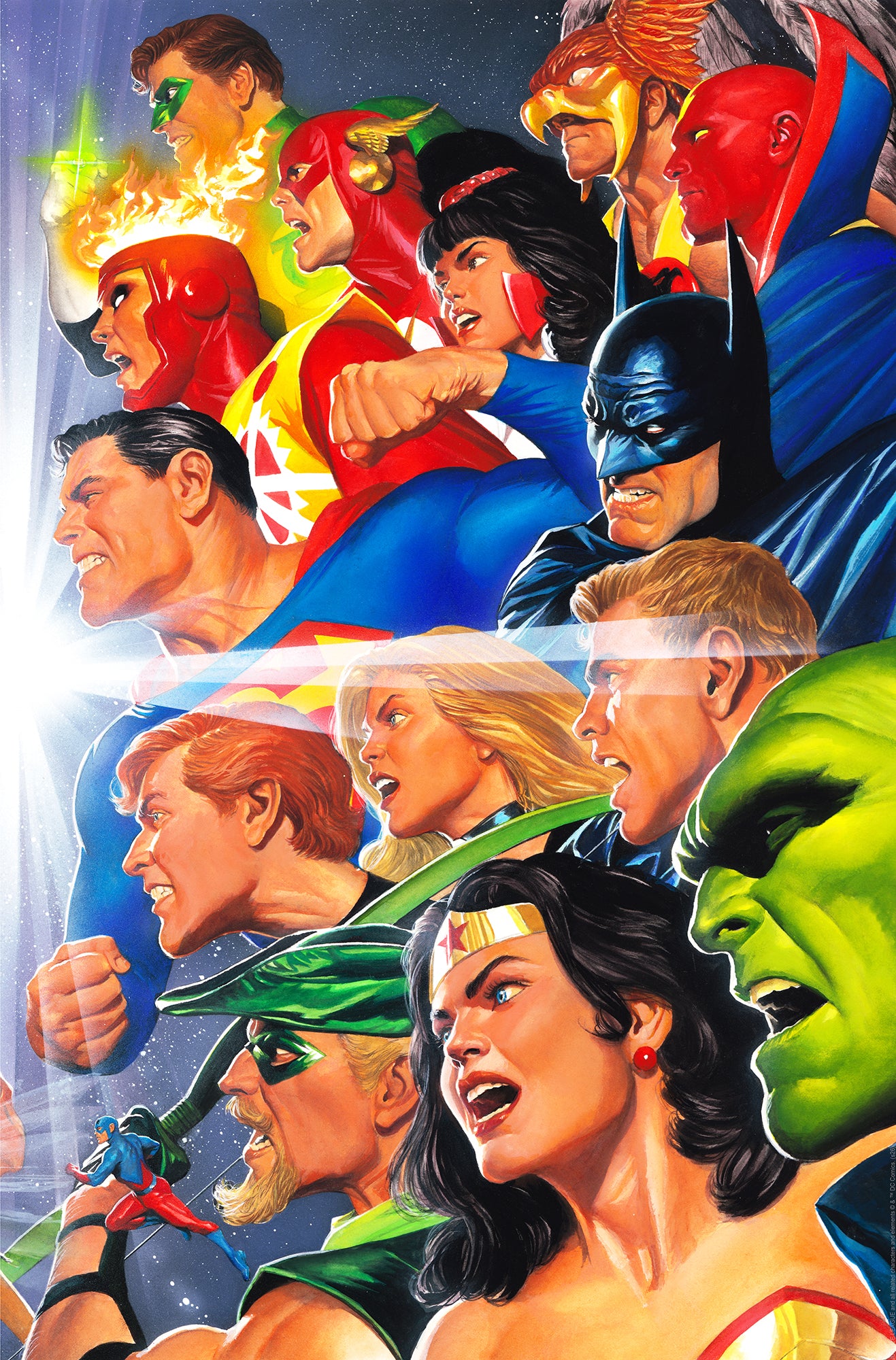 JLA Alex Ross Warriors of Justice Signed Marvel SDCC 2026 Exclusive Print on Paper Limited Edition of 25 Artist Proof Edition