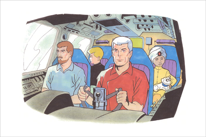 Jonny Quest Bob Singer SIGNED Limited Edition Giclee Print on Paper - Flight - PRINTERS PROOF Edition of 25