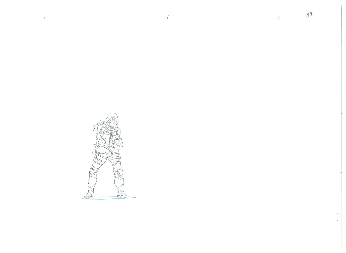 G.I. Joe Resolute Scarlett Production Animation Cel Drawing 2009 A-02