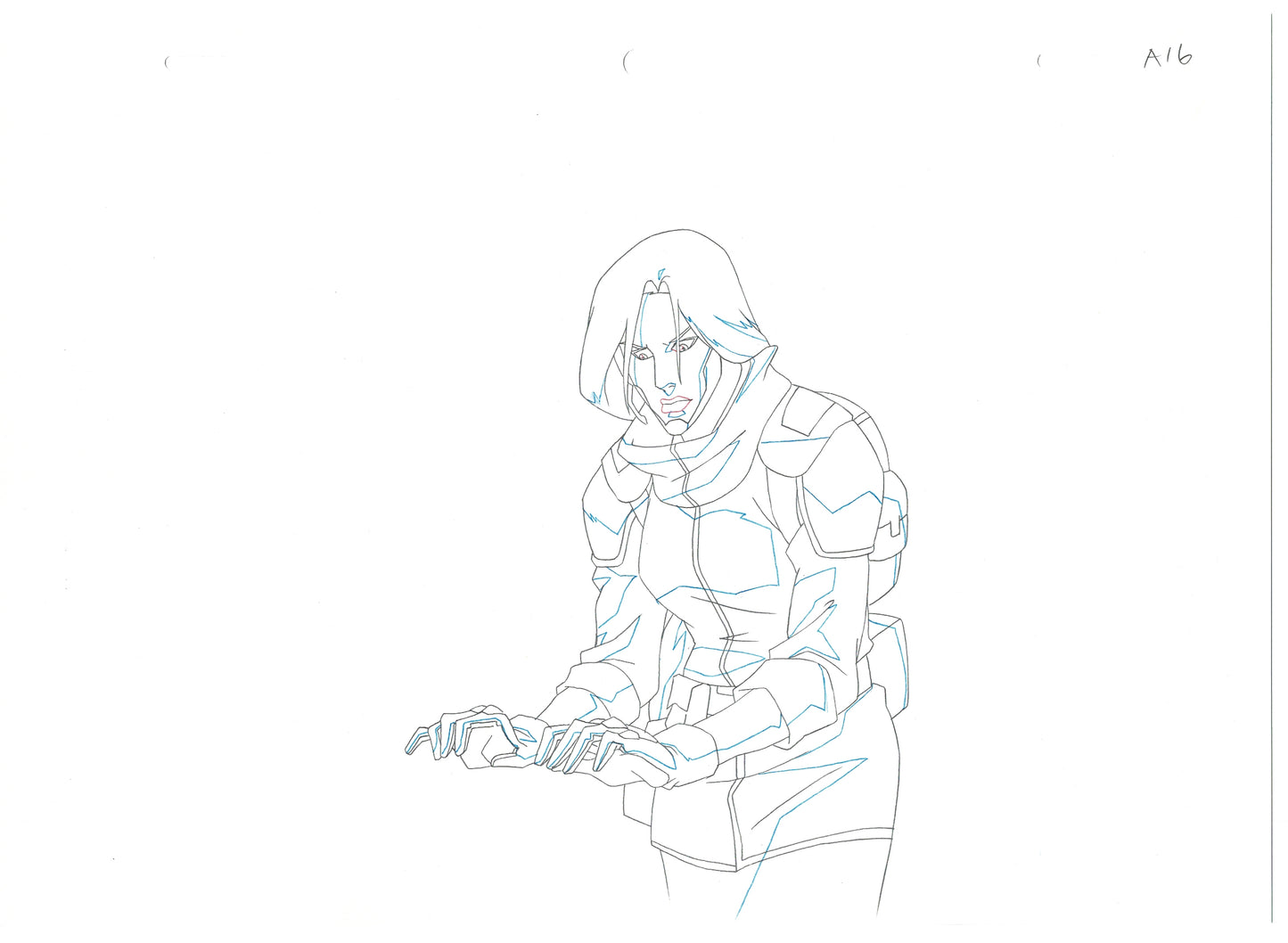 G.I. Joe Resolute Scarlett Production Animation Cel Drawing 2009 A-06