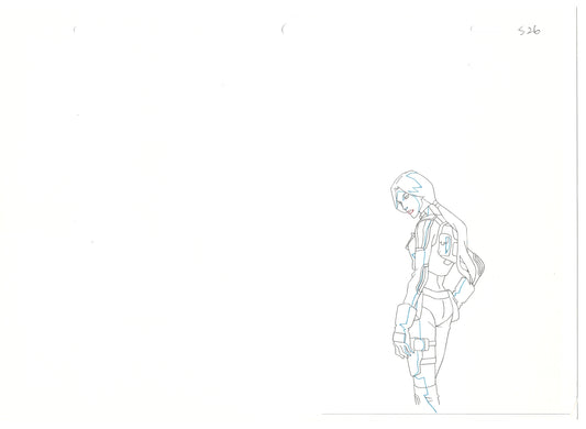G.I. Joe Resolute Scarlett Production Animation Cel Drawing 2009 A-026