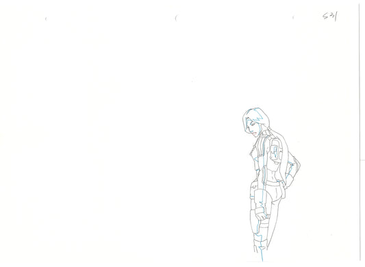 G.I. Joe Resolute Scarlett Production Animation Cel Drawing 2009 A-029