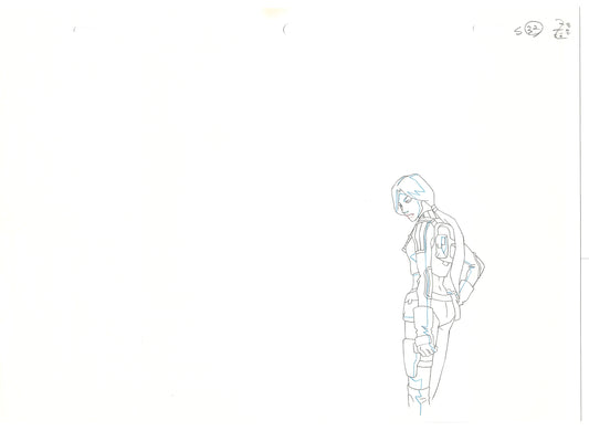 G.I. Joe Resolute Scarlett Production Animation Cel Drawing 2009 A-030