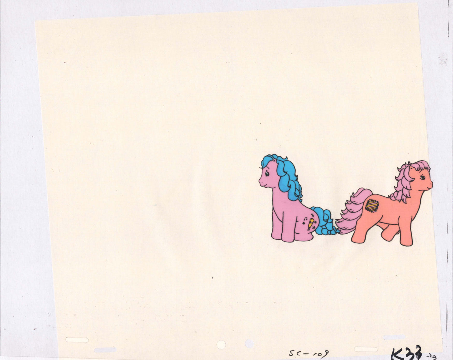 My Little Pony Original Production Animation Cel Hasbro Sunbow 1980s or 90s UNIQUE C-K33