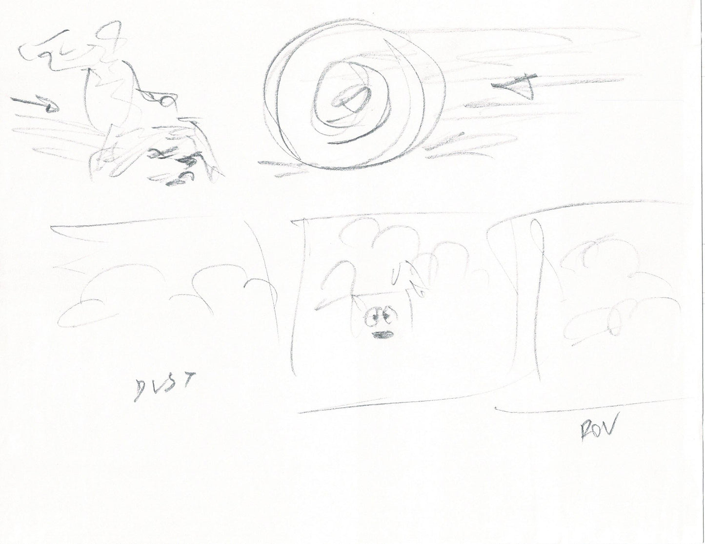 LADY and the TRAMP 2 Disney Production Drawing from Animator Wendell Washer's Estate 2001 B13