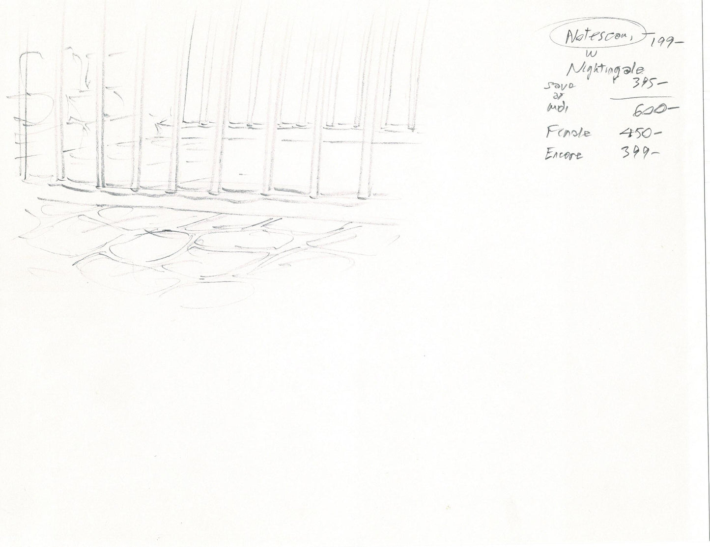 LADY and the TRAMP 2 Disney Production Drawing from Animator Wendell Washer's Estate 2001 B15