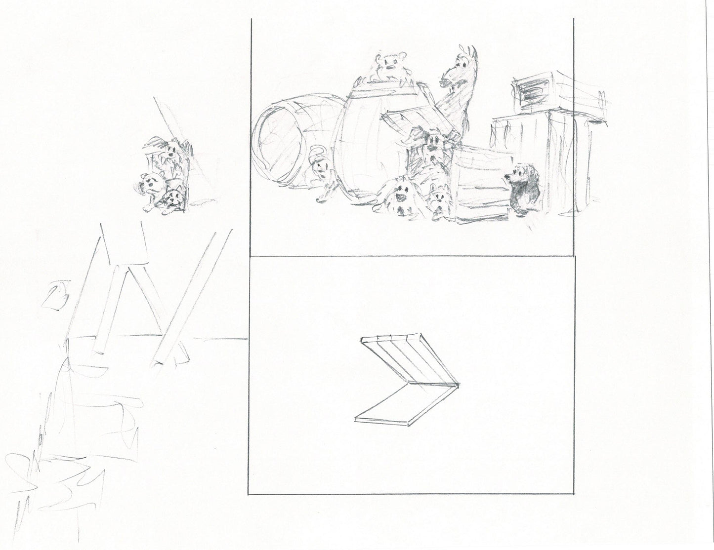 LADY and the TRAMP 2 Disney Production Drawing from Animator Wendell Washer's Estate 2001 51