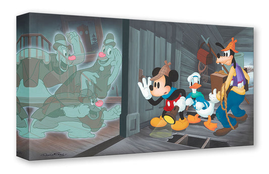 Mickey Mouse Walt Disney Fine Art Don "Ducky" Williams Limited Edition of 1500 Treasures on Canvas Print TOC "Lonesome Ghosts"
