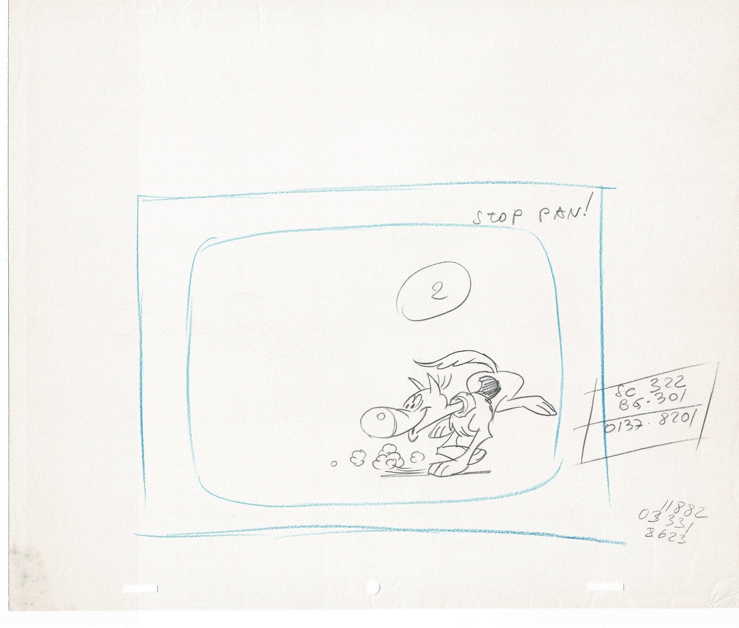 Lucky Luke Original Production Animation Cel Drawing from Hanna-Barbera 1984-1985 A03