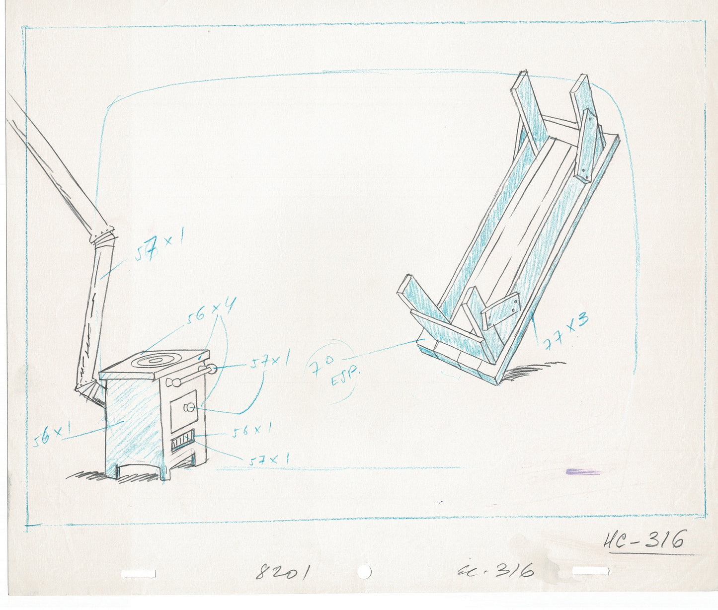 Lucky Luke Original Production Animation Cel Drawing from Hanna-Barbera 1984-1985 A04