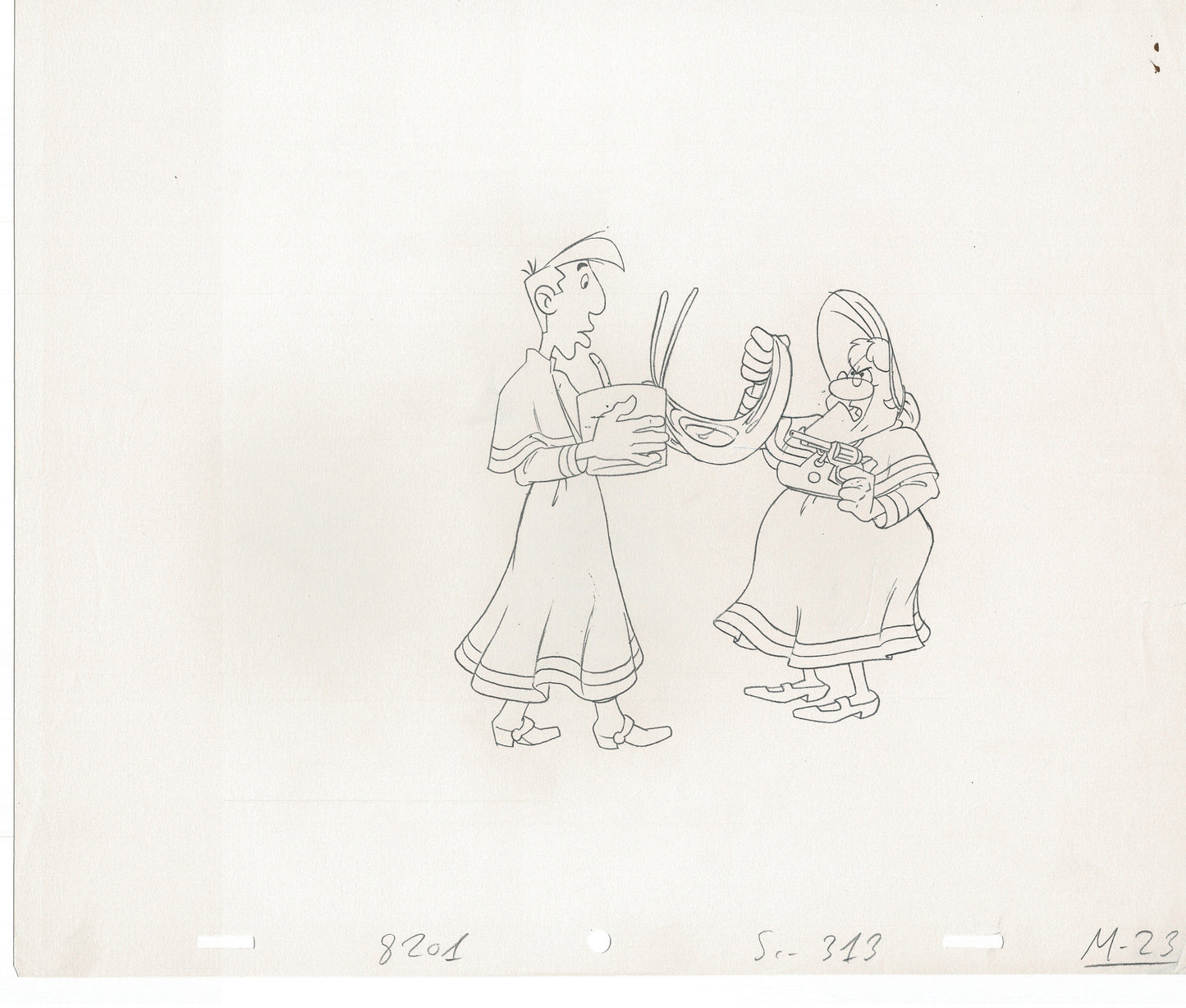 Lucky Luke Original Production Animation Cel Drawing from Hanna-Barbera 1984-1985 A07