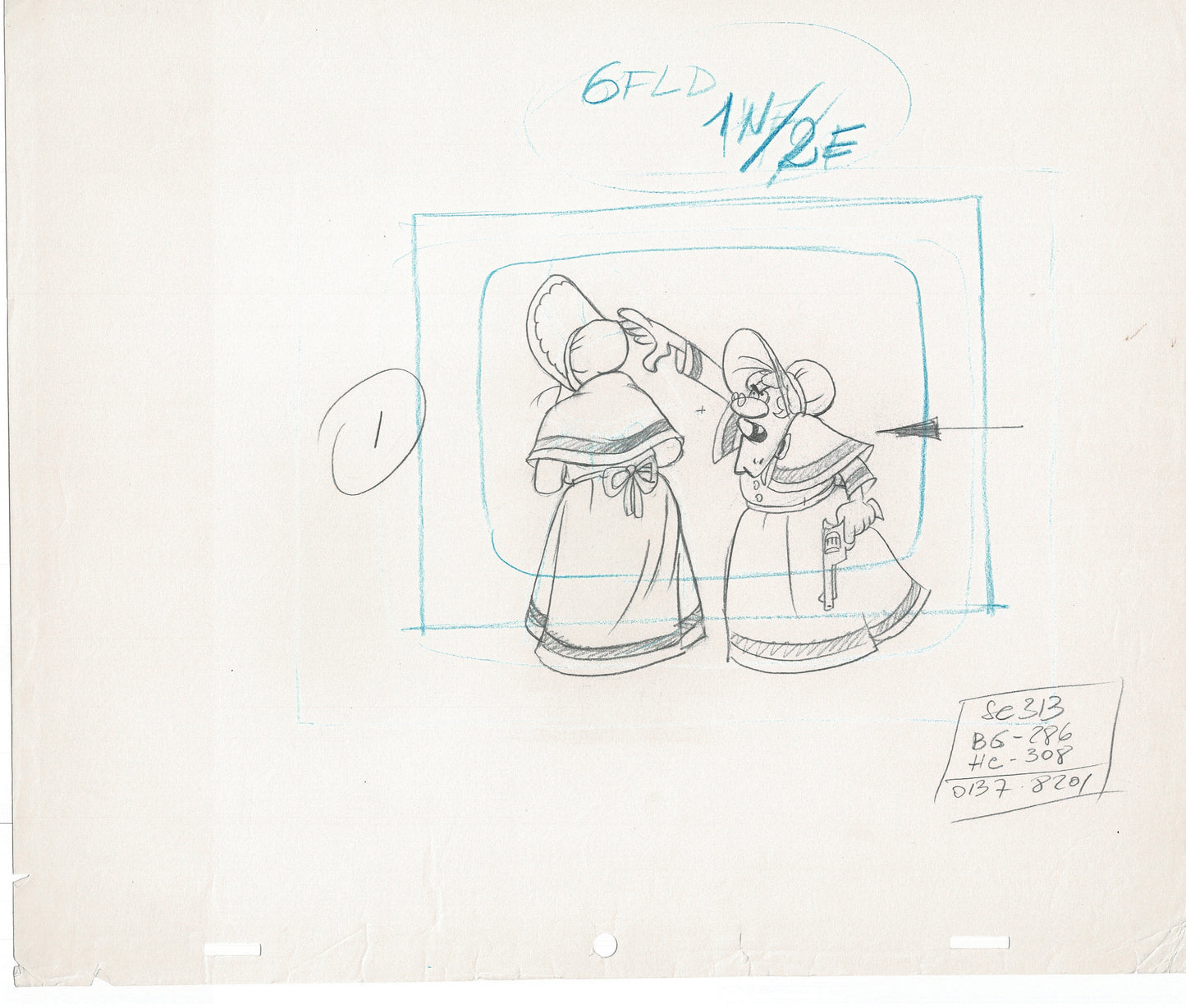 Lucky Luke Original Production Animation Cel Drawing from Hanna-Barbera 1984-1985 A20