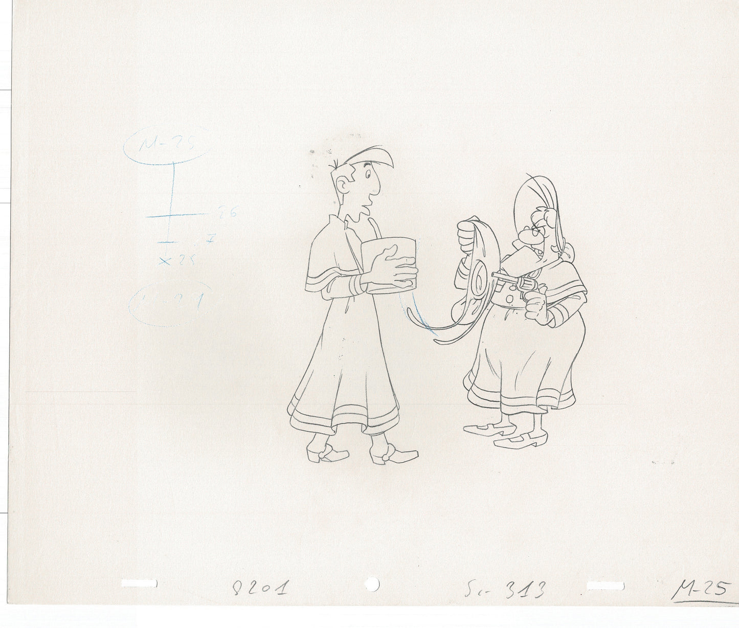 Lucky Luke Original Production Animation Cel Drawing from Hanna-Barbera 1984-1985 A21