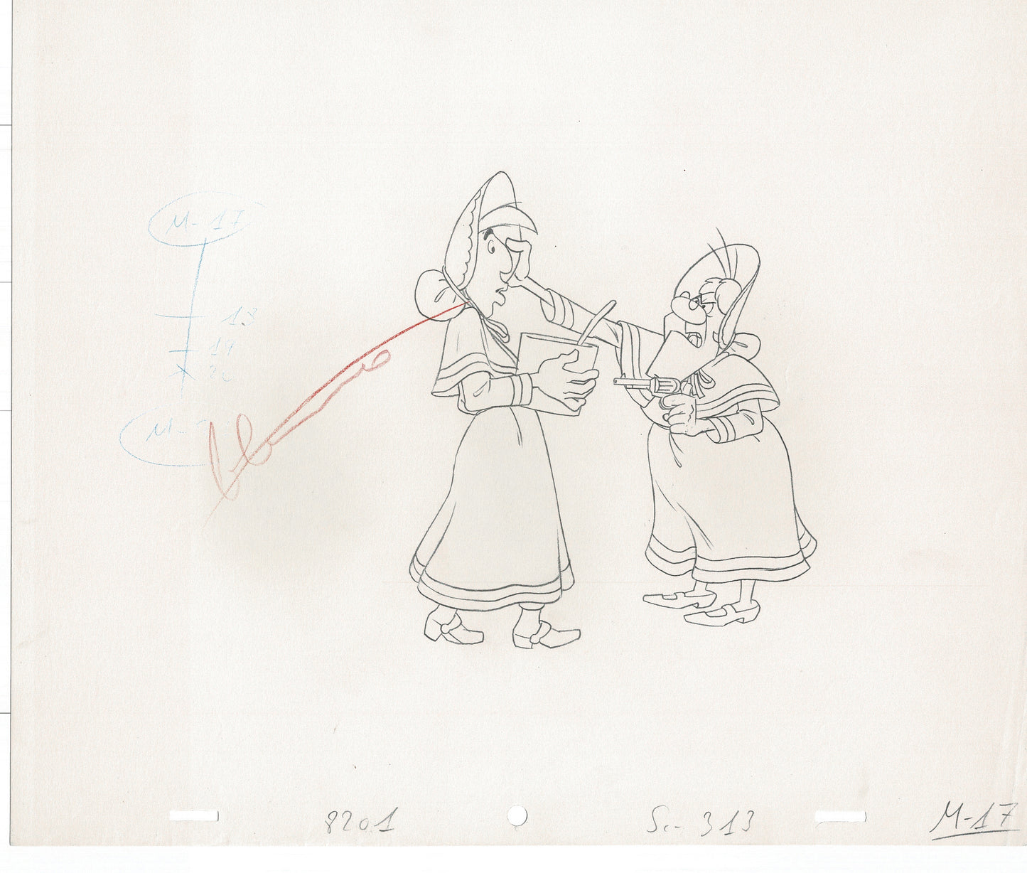 Lucky Luke Original Production Animation Cel Drawing from Hanna-Barbera 1984-1985 A28