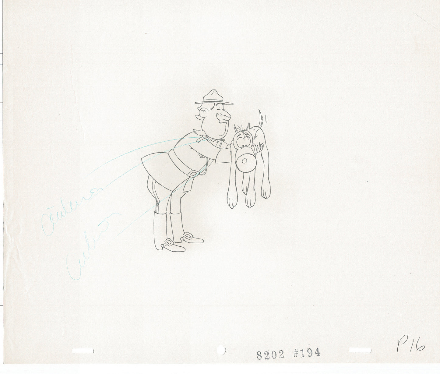 Lucky Luke Original Production Animation Cel Drawing from Hanna-Barbera 1984-1985 A39