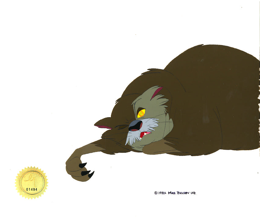Don Bluth Secret of NIMH Dragon 1982 Original Production Animation Cel Used to make the cartoon 071-4