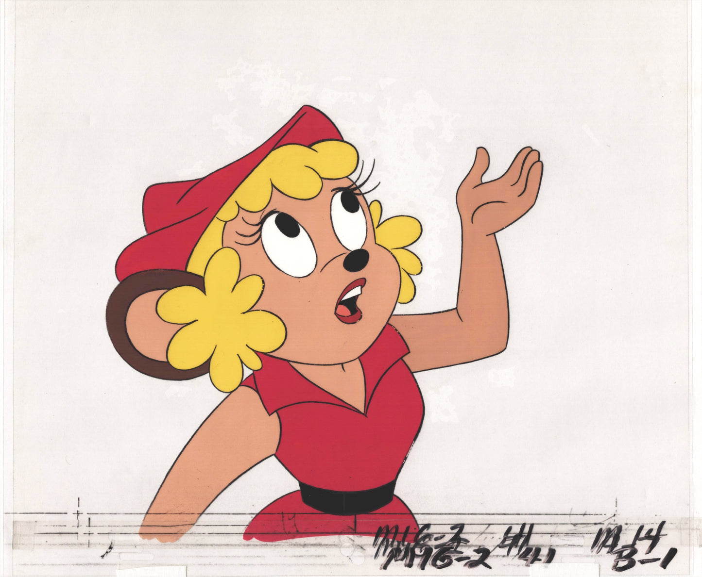 Mighty Mouse Cartoon Production Animation Cel(s) Prop Filmation Anime E-41