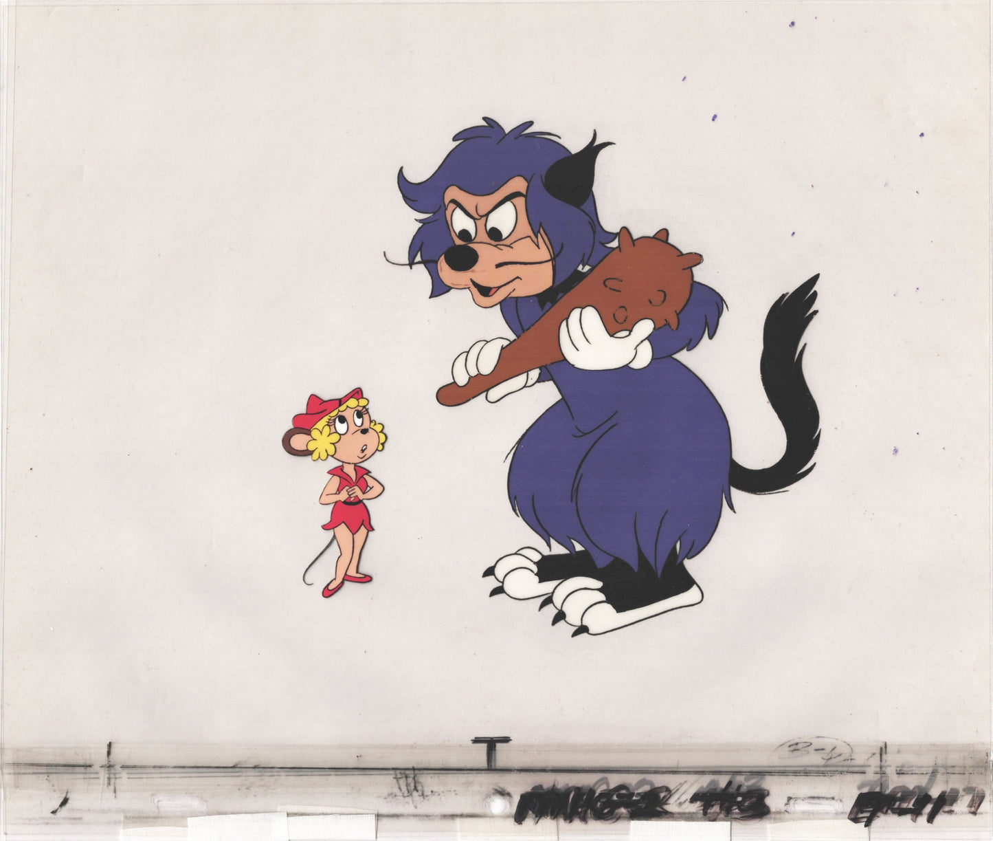 Mighty Mouse Cartoon Production Animation Cel(s) Prop Filmation Anime E-43
