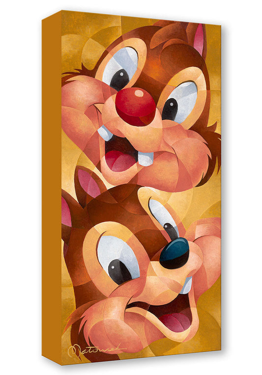 Walt Disney Fine Art Tom Matousek Limited Edition Treasures on Canvas Print TOC "Chip and Dale"
