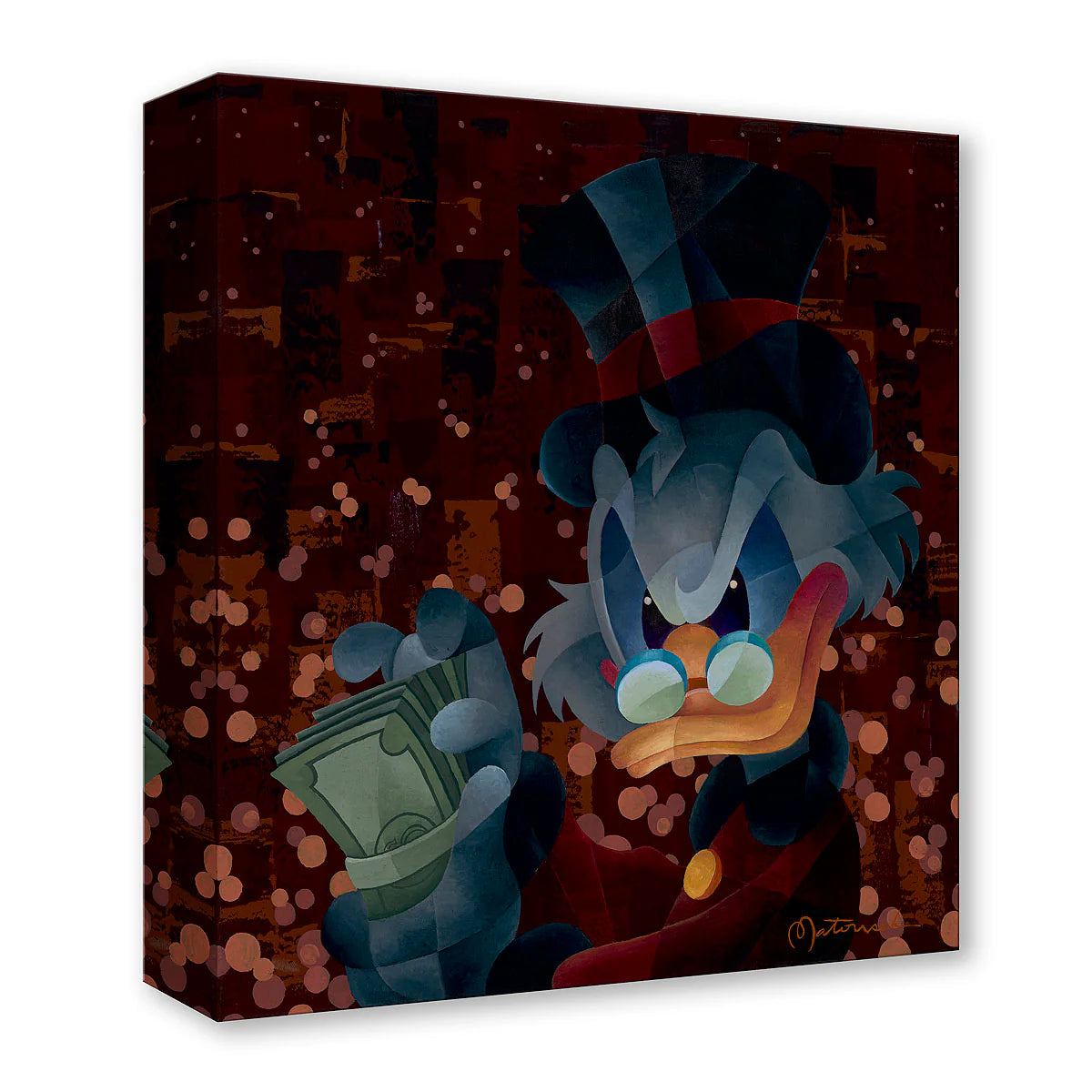 Scrooge McDuck Ducktales Walt Disney Fine Art Tom Matousek Limited Edition of 1500 Treasures on Canvas Print TOC "McScrooged"