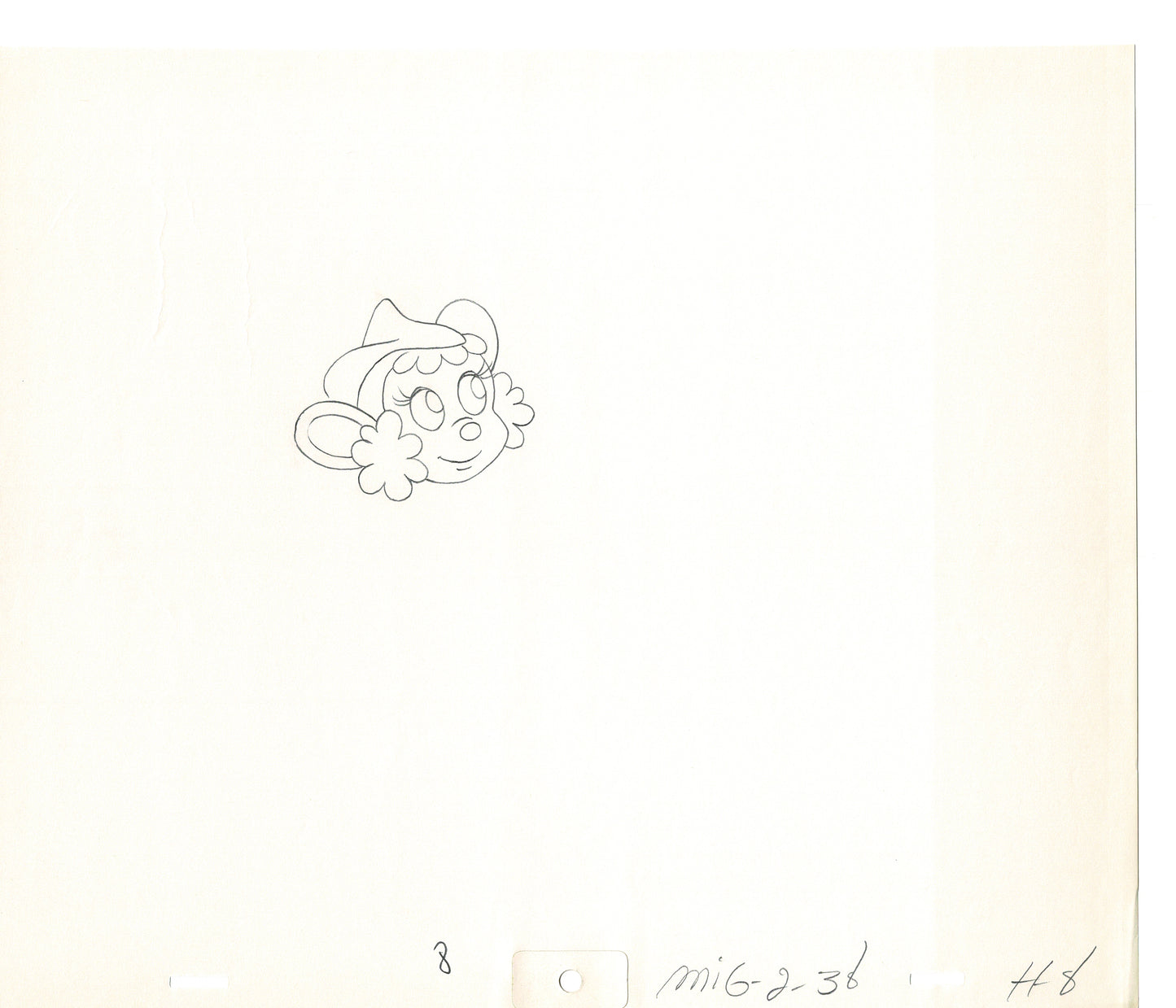 Mighty Mouse 2 LOT of Cartoon Production Animation Cel Drawings from Filmation MD-19