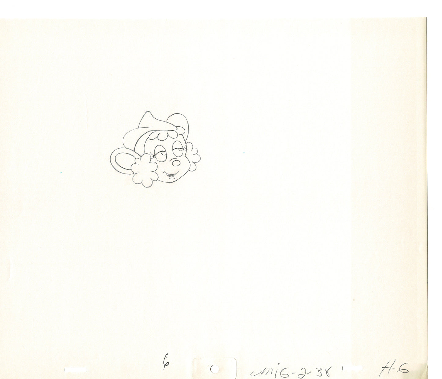 Mighty Mouse 2 LOT of Cartoon Production Animation Cel Drawings from Filmation MD-23