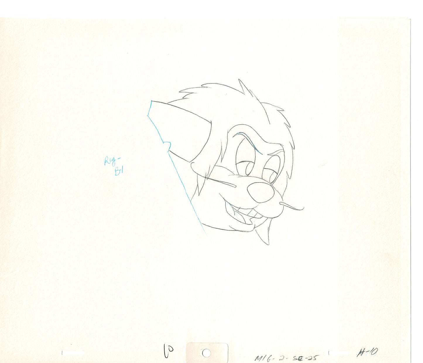 Mighty Mouse 2 LOT of Cartoon Production Animation Cel Drawings from Filmation MD-43