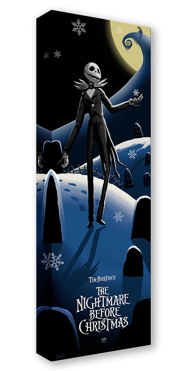 Nightmare Before Christmas Jack Skellington Walt Disney Fine Art JC Richard Limited Edition of 1500 Treasures on Canvas Print TOC "Moonlit Christmas"