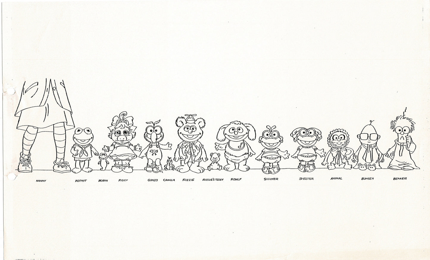 Muppets Disney Muppet Babies Production Animation Model Copy Lot of 25 Jim Henson Marvel 2