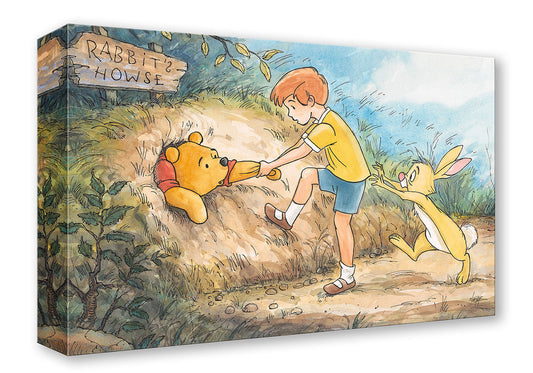 Winnie the Pooh Walt Disney Fine Art Randy Noble Limited Edition Treasures on Canvas Print TOC "Rabbit's Howse"