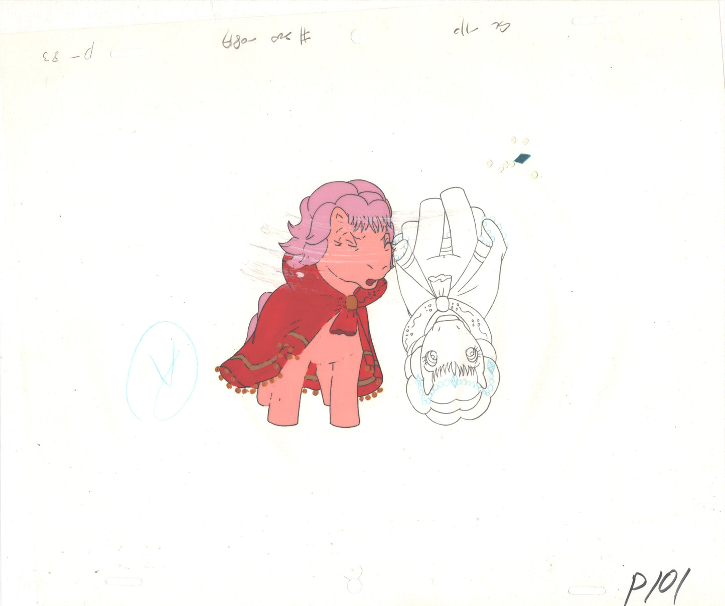 My Little Pony Original Production Animation Cel Hasbro Sunbow 1980s or 90s Used to Make the Cartoon J-P101