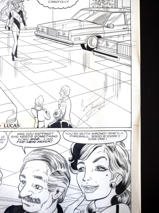 Barbie Fashion Comic Art Page #9 page 10 Hand-inked Marvel Signed 1991 C-JC