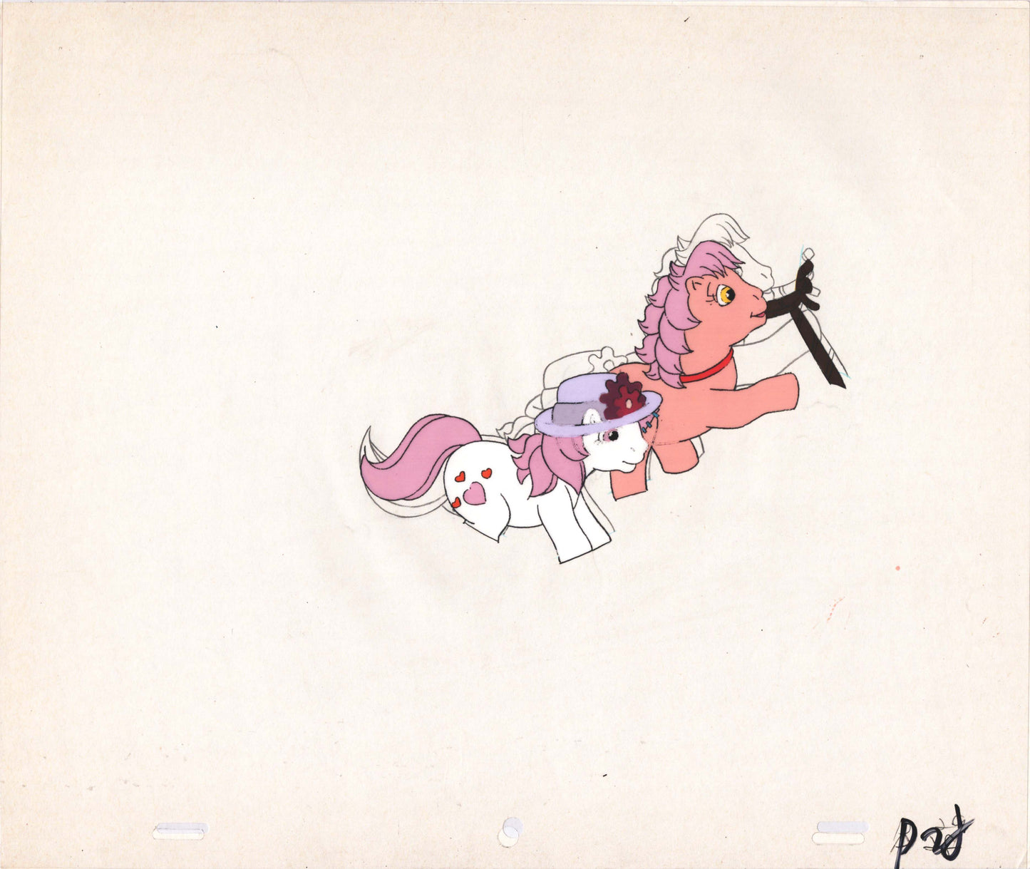 My Little Pony Original Production Animation Cel Hasbro Sunbow 1980s or 90s UNIQUE D-P28