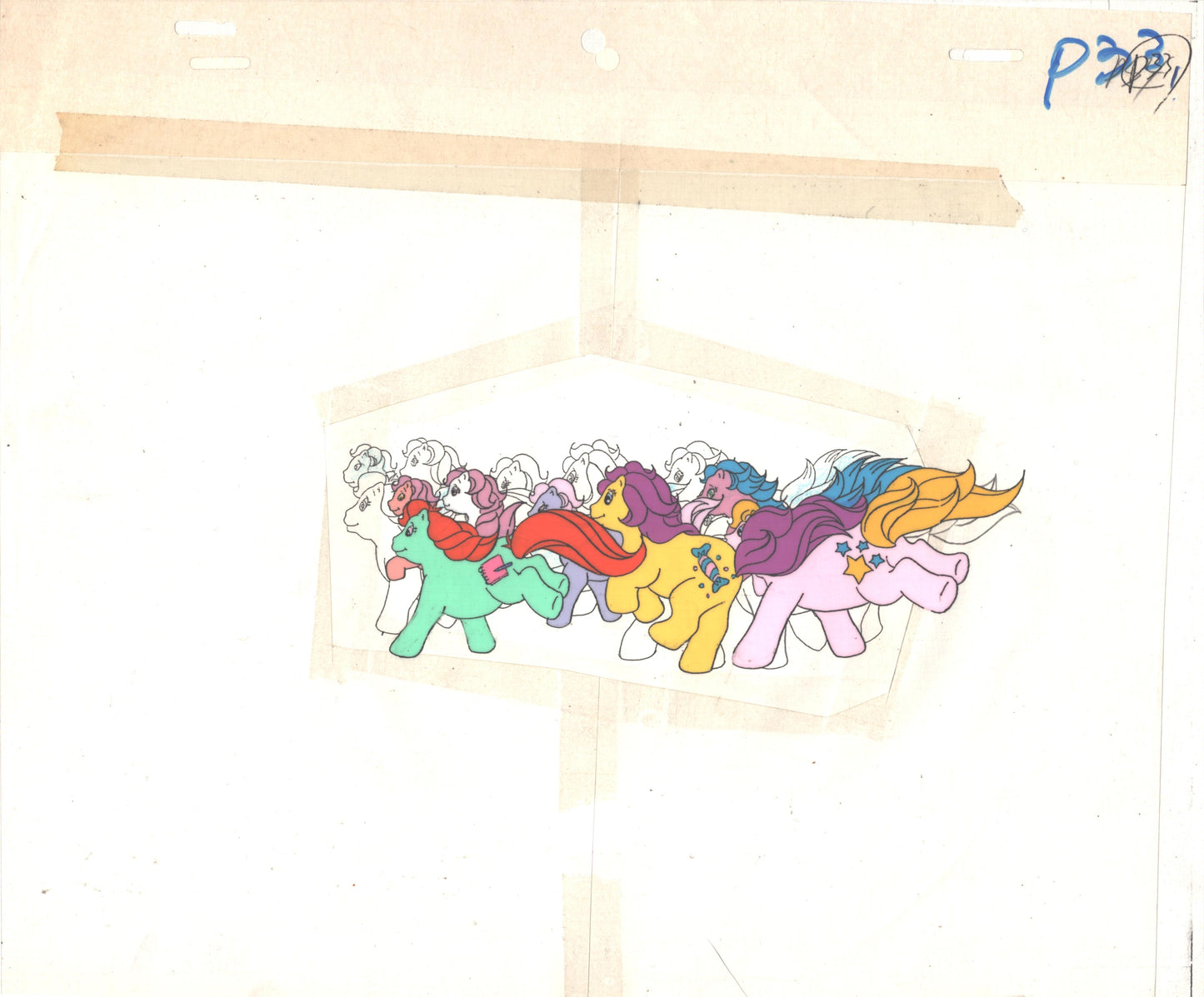 My Little Pony Original Production Animation Cel Hasbro Sunbow 1980s or 90s Used to Make the Cartoon G-P33