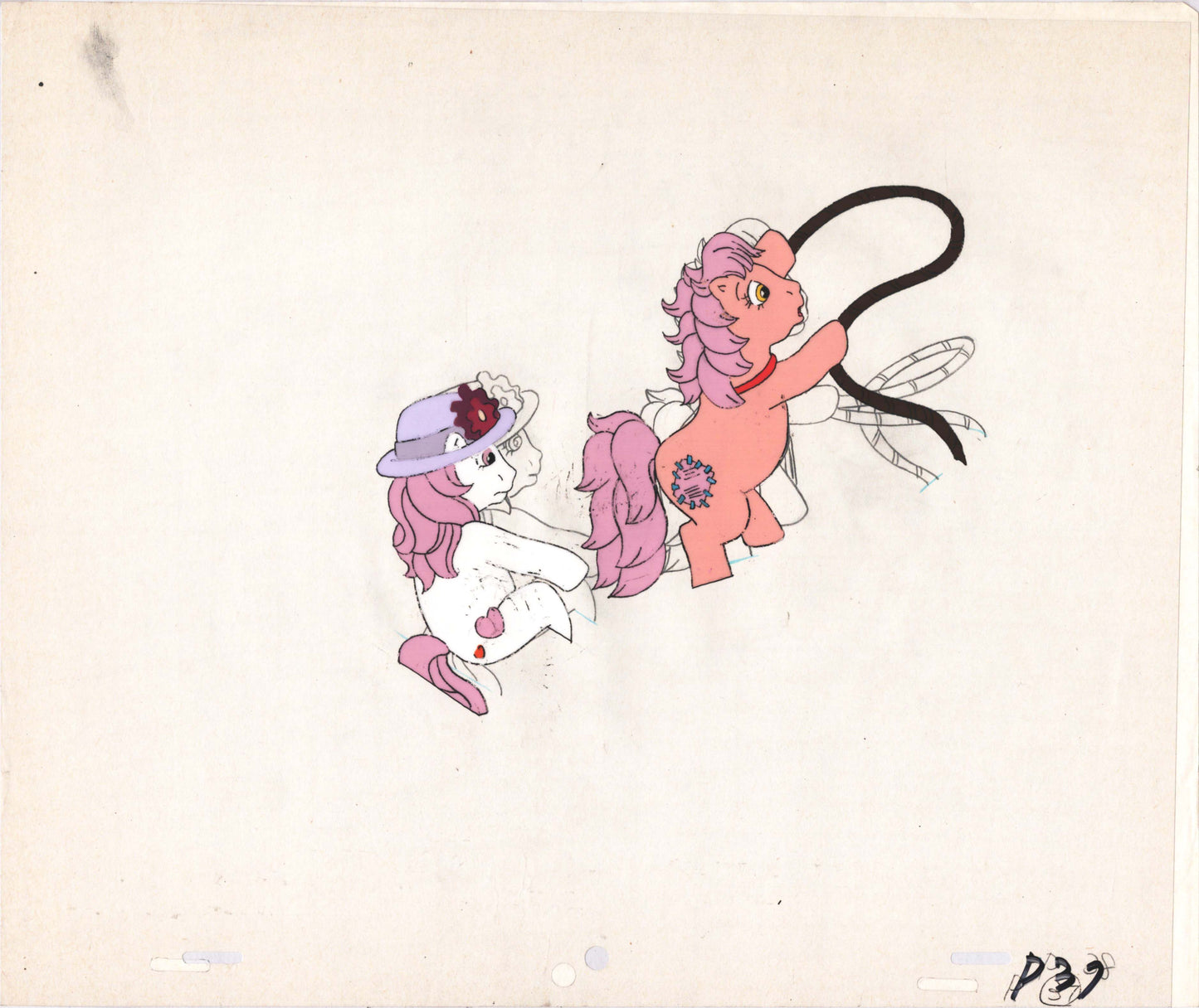 My Little Pony Original Production Animation Cel Hasbro Sunbow 1980s or 90s UNIQUE D-P37