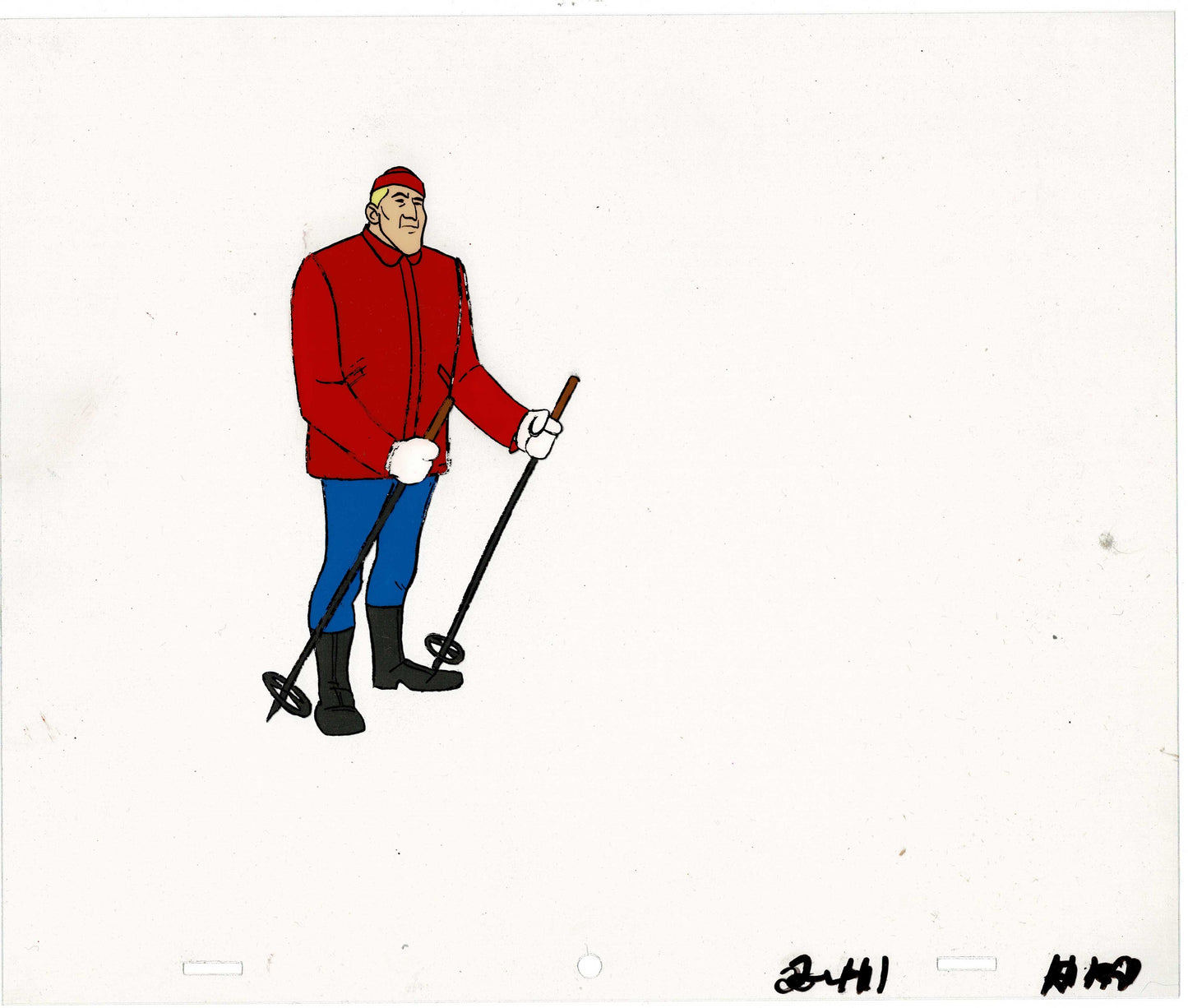 SCOOBY DOO New Movies 1972 Production Animation Cel Setup Ski Instructor Hanna Barbera