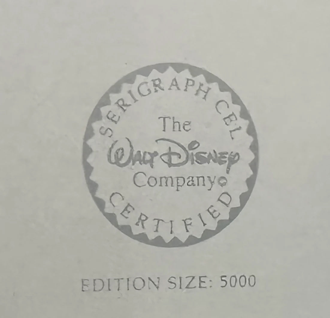 Winnie the Pooh Animation Sericel from the Walt Disney Store Original Stock Matted 1994 C-A