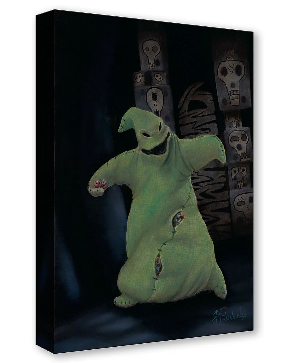 Nightmare Before Christmas Walt Disney Fine Art Michael Provenza Limited Edition of 1500 Treasures on Canvas Print TOC "Snake Eyes"