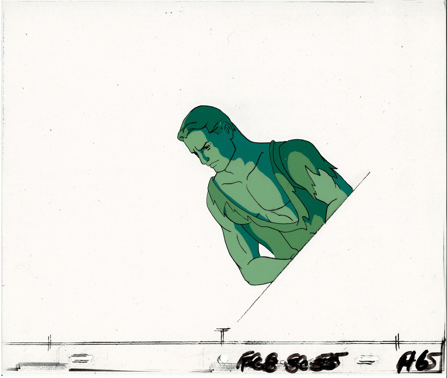 Flash Gordon Production Animation Cel and Background Filmation 1979 h15