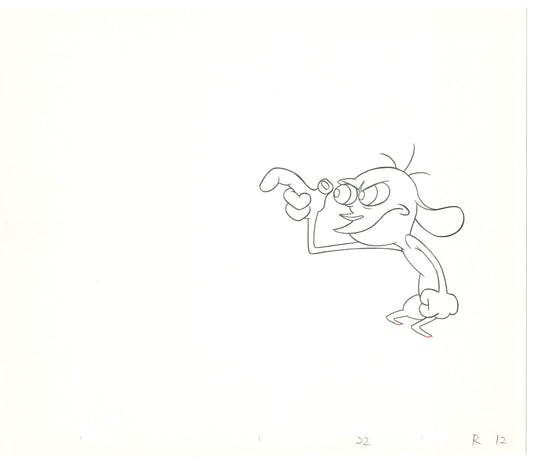 Ren and Stimpy Production Animation Cel Drawing Nickelodeon 1994 C-13