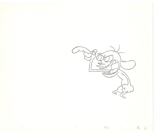 Ren and Stimpy Production Animation Cel Drawing Nickelodeon 1994 C-18