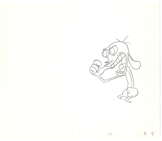Ren and Stimpy Production Animation Cel Drawing Nickelodeon 1994 C-21