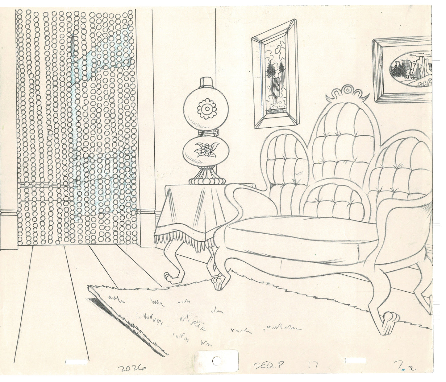 Rock Odyssey 3 LOT Production Animation Background Drawings Hanna-Barbera 1987 d33-35