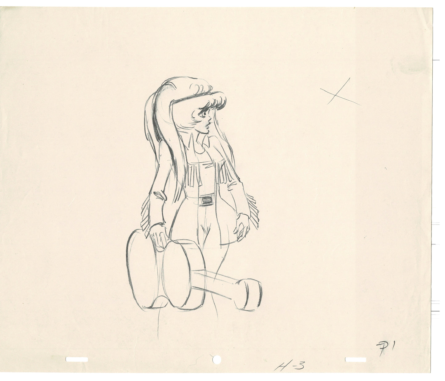 Rock Odyssey Laura Peggy Sue Production Animation Cel Drawing Hanna-Barbera 1987 sg5
