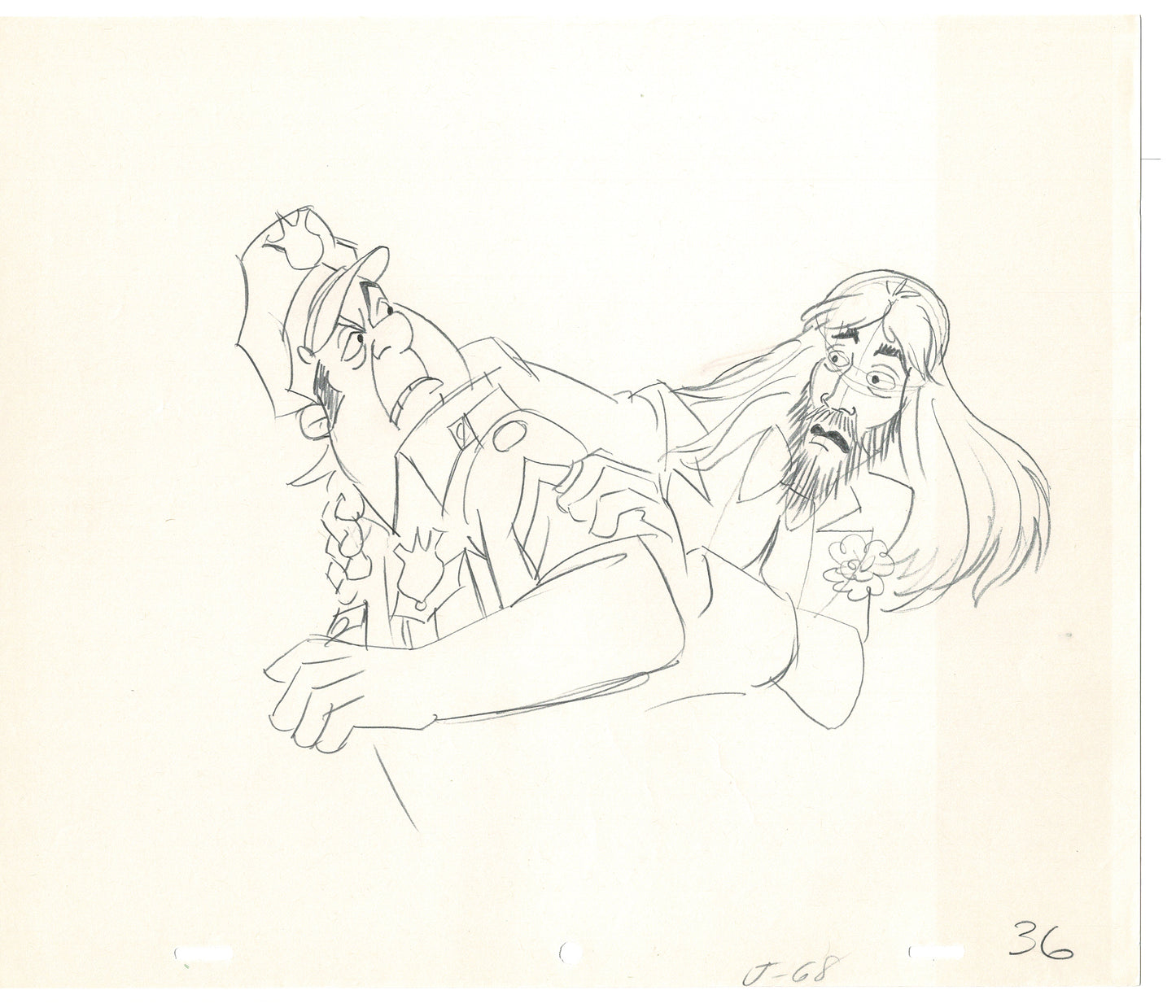 Rock Odyssey 2 LOT Production Animation Cel Drawings Hanna-Barbera 1987 c48-49