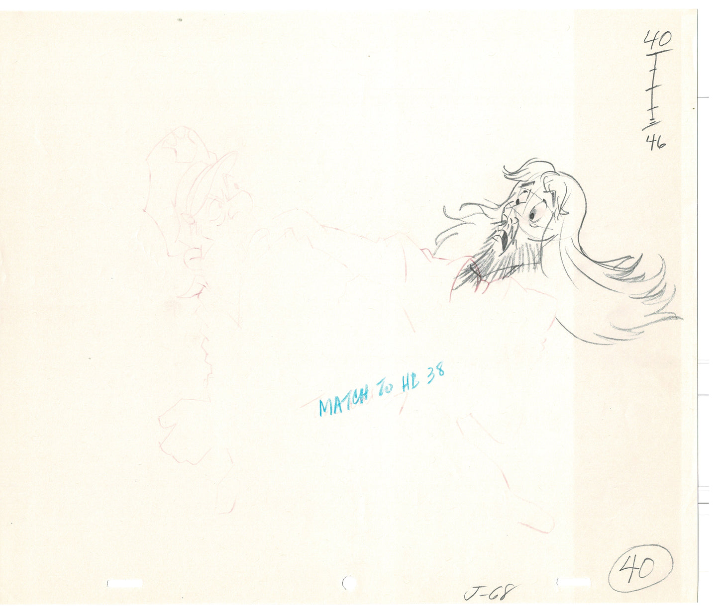 Rock Odyssey 2 LOT Production Animation Cel Drawings Hanna-Barbera 1987 c54-55