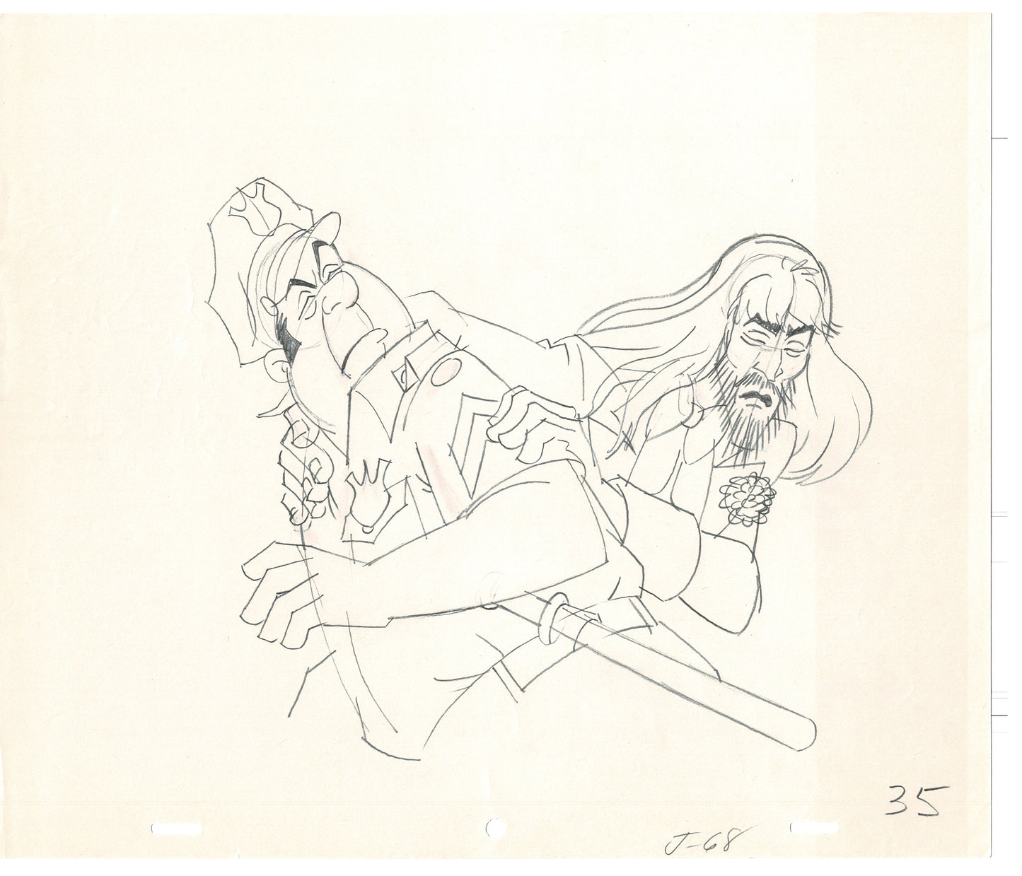 Rock Odyssey 2 LOT Production Animation Cel Drawings Hanna-Barbera 1987 c62-63